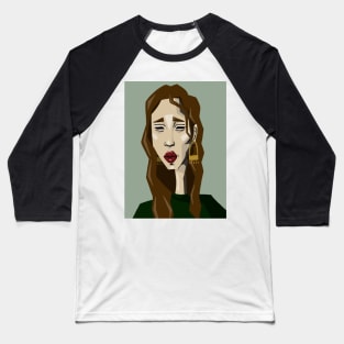 Geometrical portrait Baseball T-Shirt